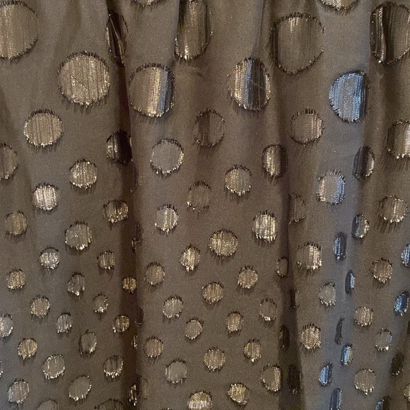 DO+BE x Revolve Sheer Asymmetrical Polka Smock Ruffle Tiered Black Dress SMALL - Picture 4 of 11